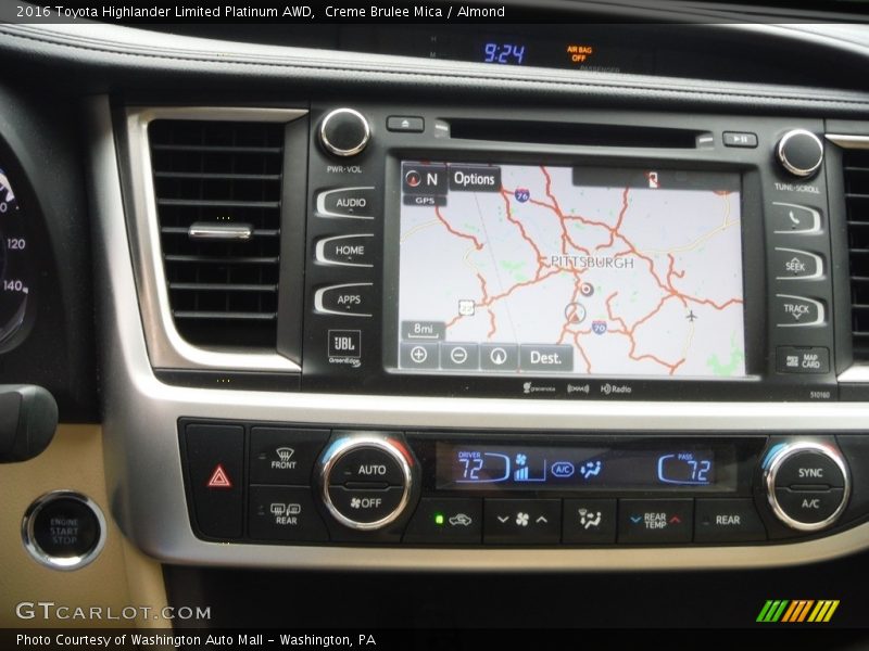 Creme Brulee Mica / Almond 2016 Toyota Highlander Limited Platinum AWD