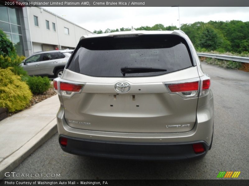 Creme Brulee Mica / Almond 2016 Toyota Highlander Limited Platinum AWD