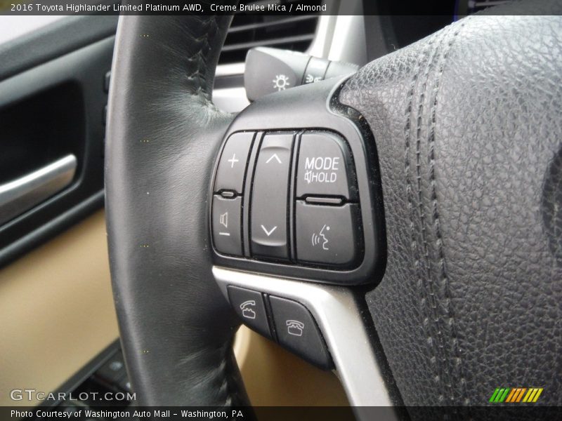 Creme Brulee Mica / Almond 2016 Toyota Highlander Limited Platinum AWD