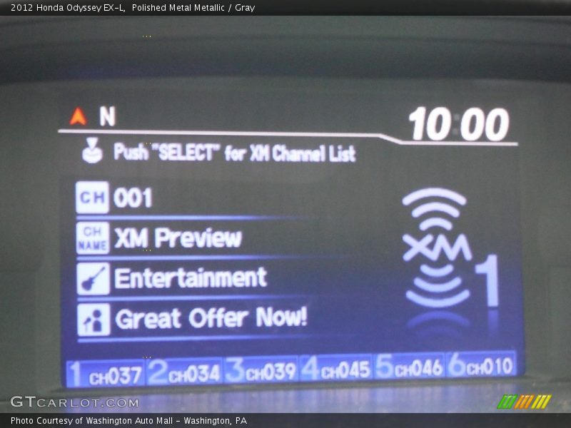 Polished Metal Metallic / Gray 2012 Honda Odyssey EX-L