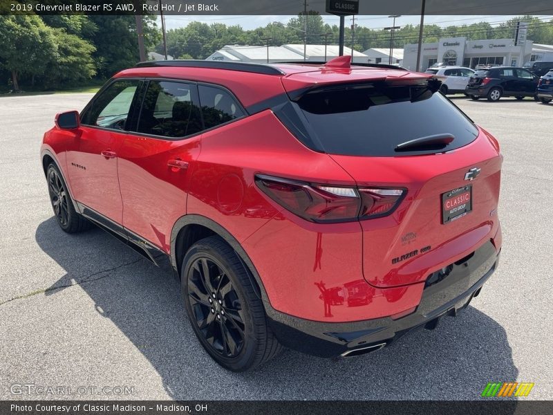 Red Hot / Jet Black 2019 Chevrolet Blazer RS AWD
