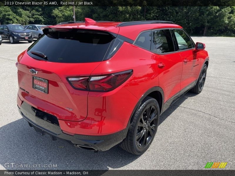 Red Hot / Jet Black 2019 Chevrolet Blazer RS AWD