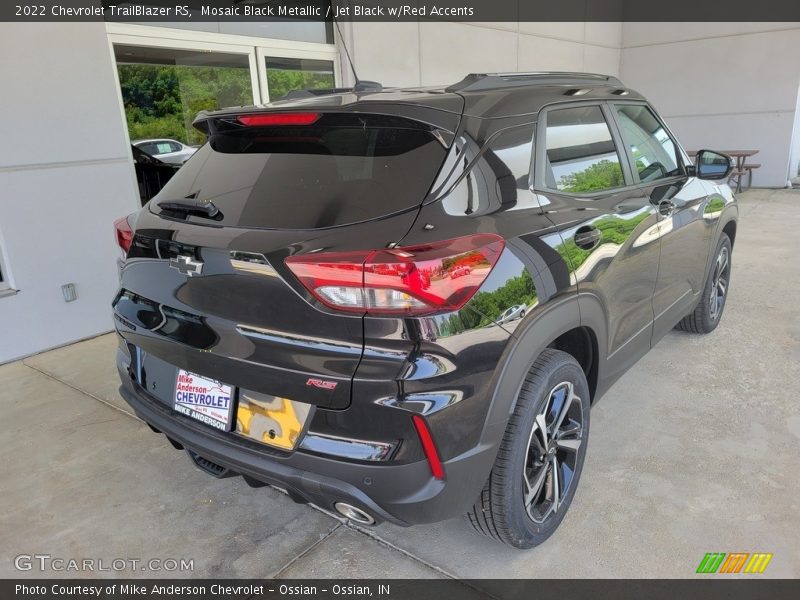 Mosaic Black Metallic / Jet Black w/Red Accents 2022 Chevrolet TrailBlazer RS