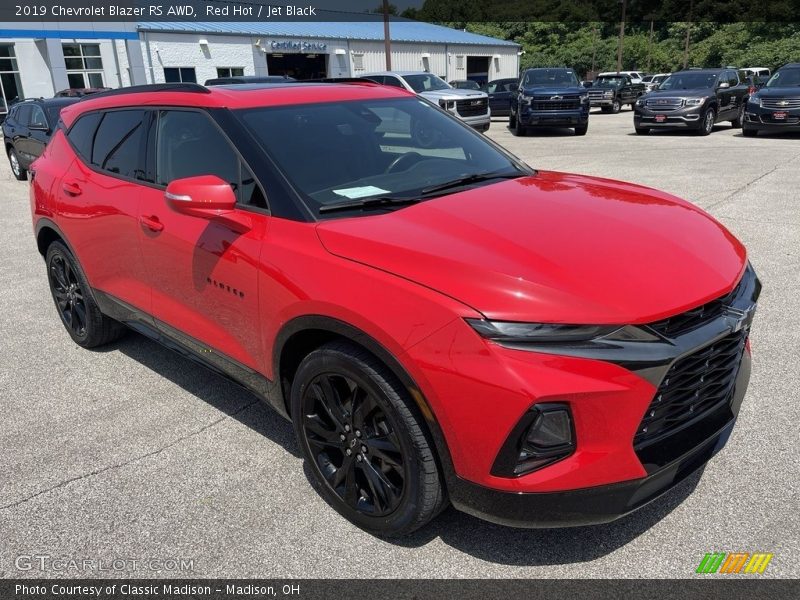 Red Hot / Jet Black 2019 Chevrolet Blazer RS AWD