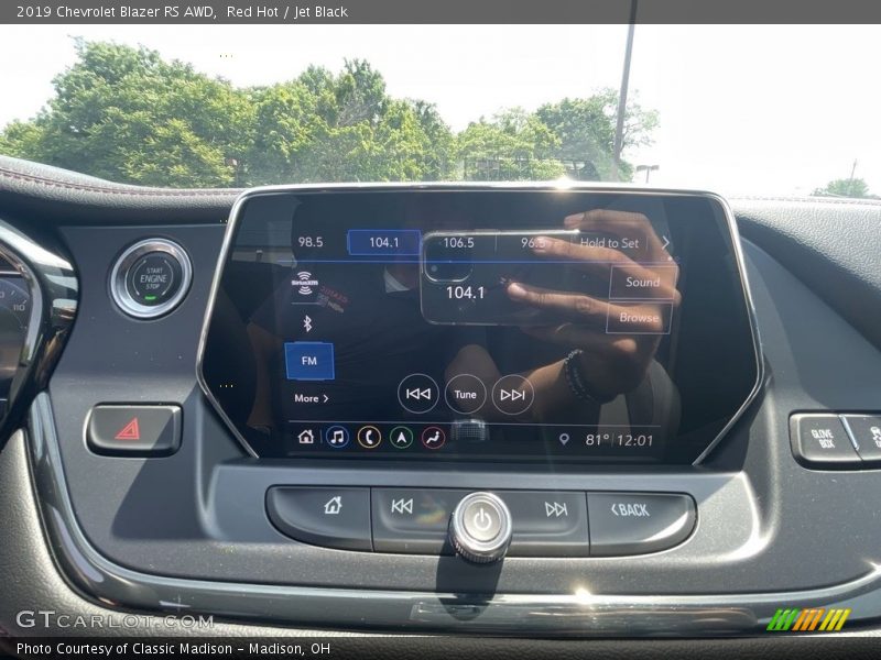 Red Hot / Jet Black 2019 Chevrolet Blazer RS AWD
