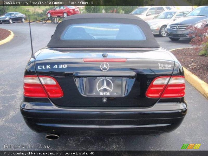 Black / Charcoal 2003 Mercedes-Benz CLK 430 Cabriolet