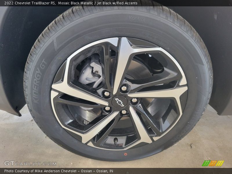 Mosaic Black Metallic / Jet Black w/Red Accents 2022 Chevrolet TrailBlazer RS
