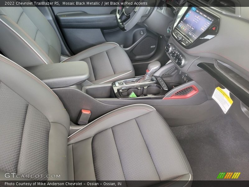 Mosaic Black Metallic / Jet Black w/Red Accents 2022 Chevrolet TrailBlazer RS