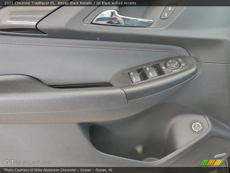 Mosaic Black Metallic / Jet Black w/Red Accents 2022 Chevrolet TrailBlazer RS