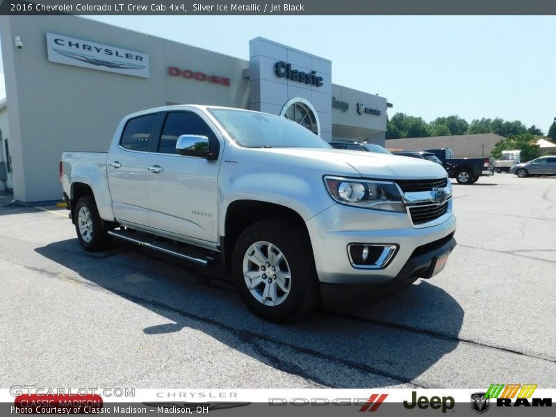 Silver Ice Metallic / Jet Black 2016 Chevrolet Colorado LT Crew Cab 4x4