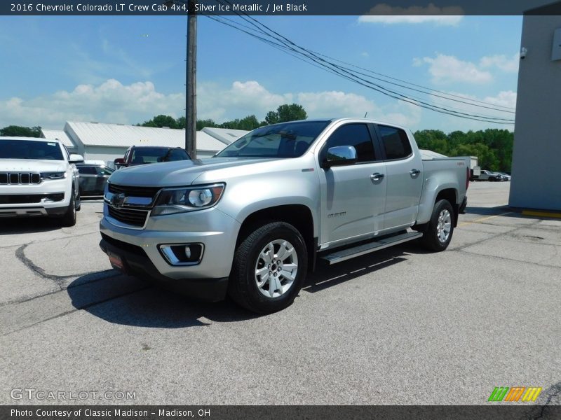 Silver Ice Metallic / Jet Black 2016 Chevrolet Colorado LT Crew Cab 4x4
