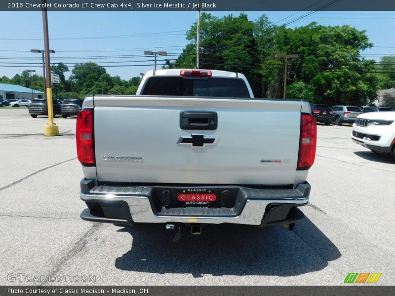 Silver Ice Metallic / Jet Black 2016 Chevrolet Colorado LT Crew Cab 4x4