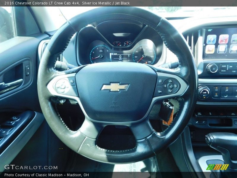 Silver Ice Metallic / Jet Black 2016 Chevrolet Colorado LT Crew Cab 4x4