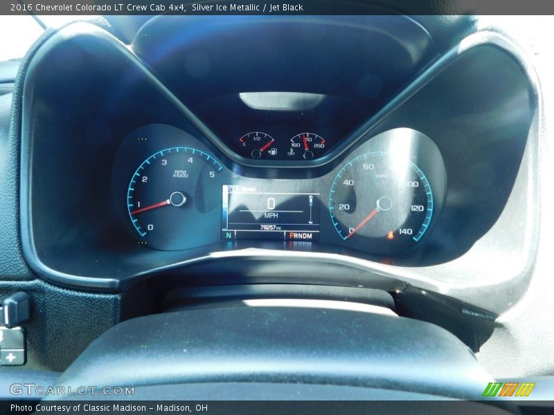 Silver Ice Metallic / Jet Black 2016 Chevrolet Colorado LT Crew Cab 4x4