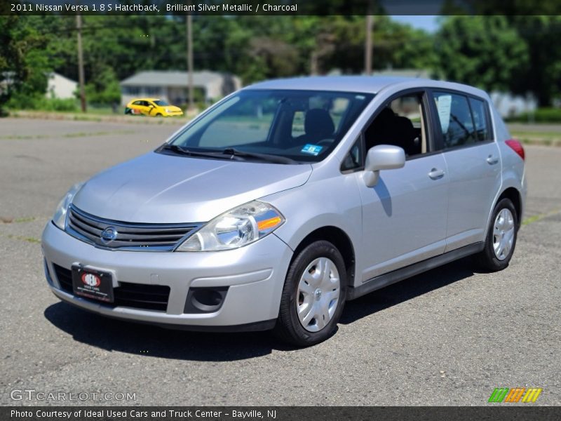 Brilliant Silver Metallic / Charcoal 2011 Nissan Versa 1.8 S Hatchback