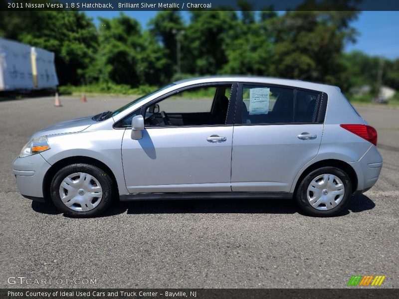 Brilliant Silver Metallic / Charcoal 2011 Nissan Versa 1.8 S Hatchback