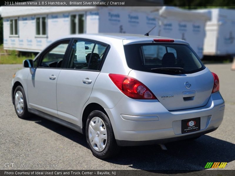 Brilliant Silver Metallic / Charcoal 2011 Nissan Versa 1.8 S Hatchback