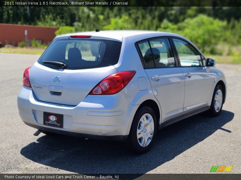Brilliant Silver Metallic / Charcoal 2011 Nissan Versa 1.8 S Hatchback