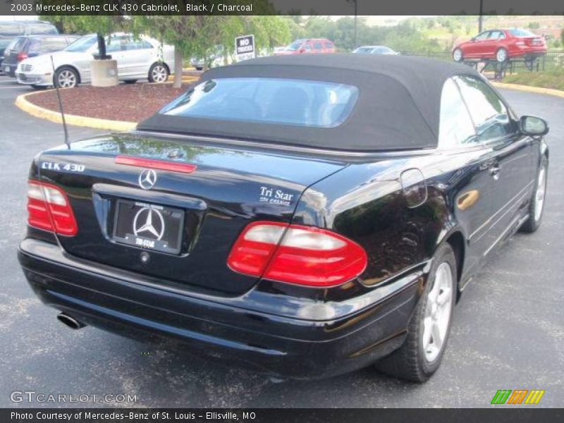 Black / Charcoal 2003 Mercedes-Benz CLK 430 Cabriolet