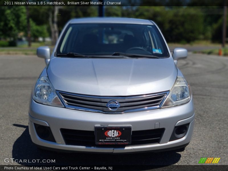 Brilliant Silver Metallic / Charcoal 2011 Nissan Versa 1.8 S Hatchback