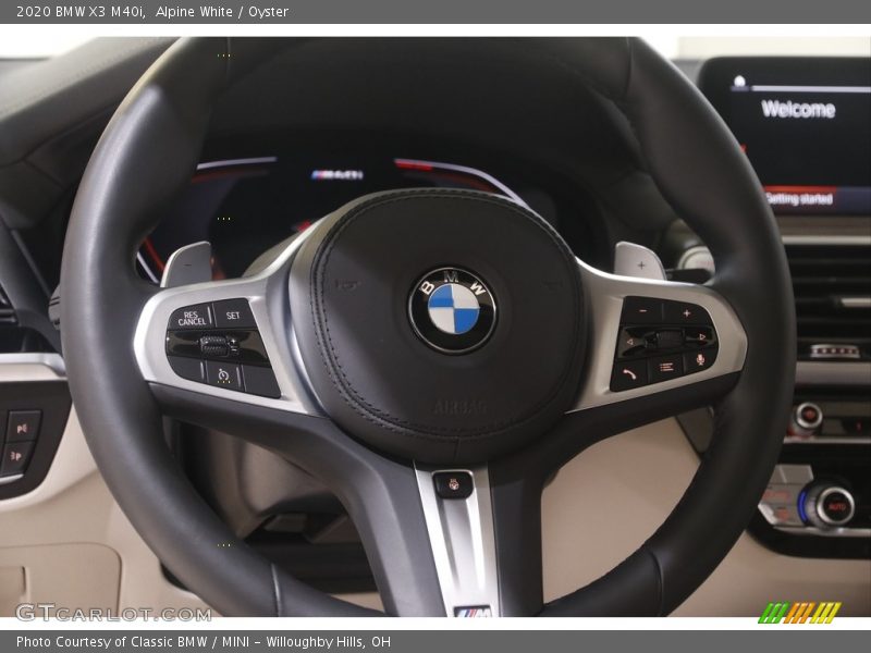 Alpine White / Oyster 2020 BMW X3 M40i