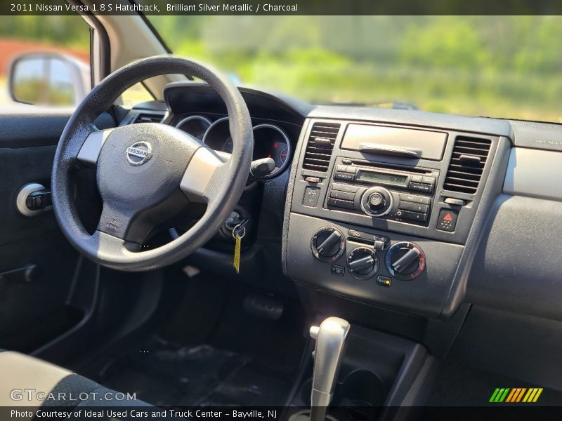 Brilliant Silver Metallic / Charcoal 2011 Nissan Versa 1.8 S Hatchback