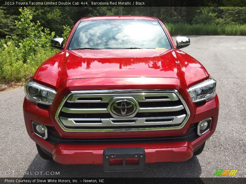 Barcelona Red Metallic / Black 2019 Toyota Tacoma Limited Double Cab 4x4
