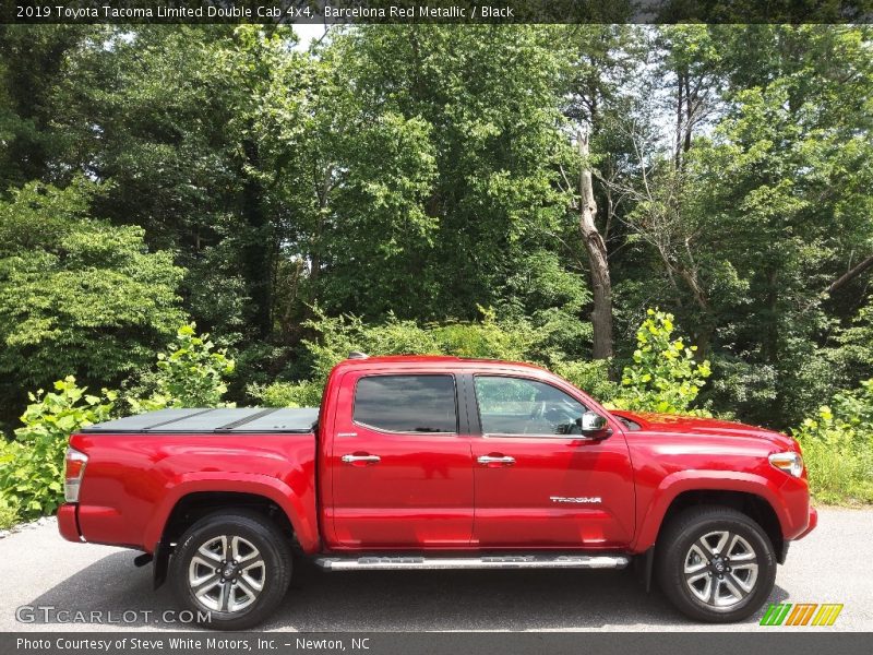 Barcelona Red Metallic / Black 2019 Toyota Tacoma Limited Double Cab 4x4
