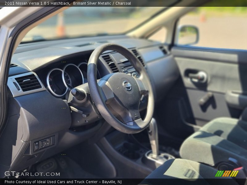 Brilliant Silver Metallic / Charcoal 2011 Nissan Versa 1.8 S Hatchback