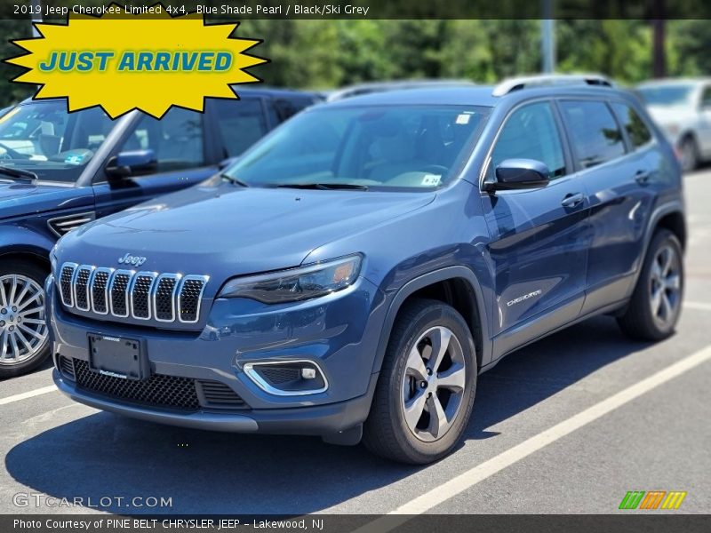 Blue Shade Pearl / Black/Ski Grey 2019 Jeep Cherokee Limited 4x4
