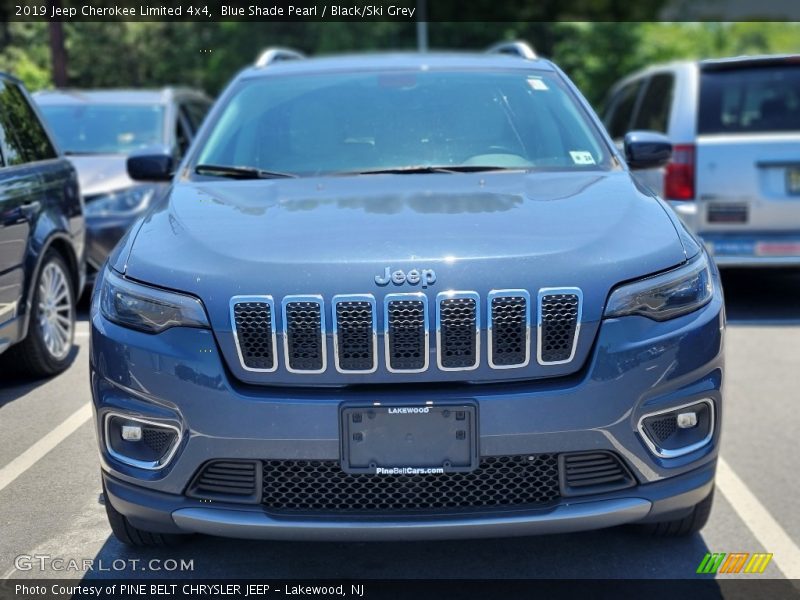 Blue Shade Pearl / Black/Ski Grey 2019 Jeep Cherokee Limited 4x4
