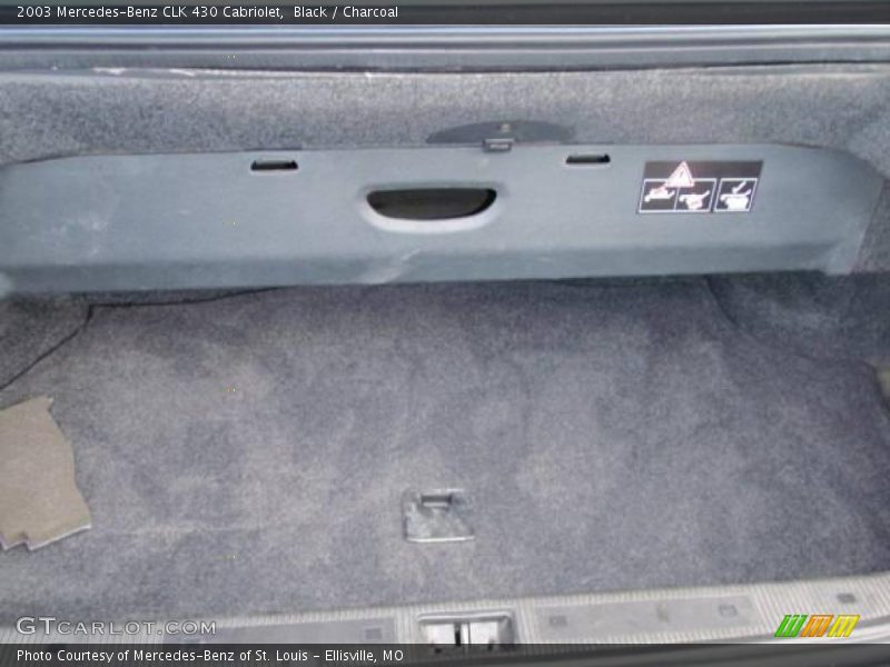 Black / Charcoal 2003 Mercedes-Benz CLK 430 Cabriolet