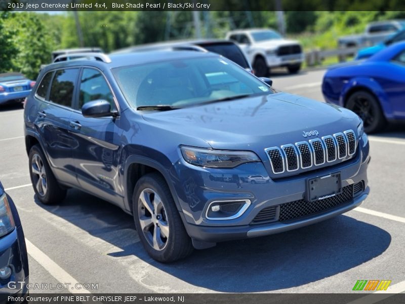 Blue Shade Pearl / Black/Ski Grey 2019 Jeep Cherokee Limited 4x4