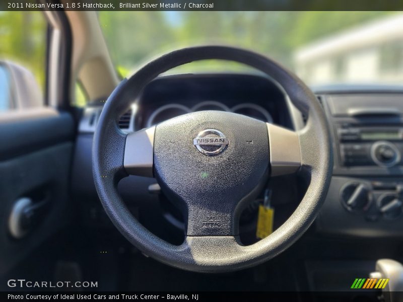 Brilliant Silver Metallic / Charcoal 2011 Nissan Versa 1.8 S Hatchback