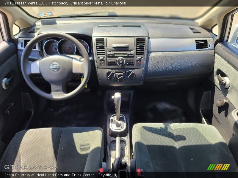 Brilliant Silver Metallic / Charcoal 2011 Nissan Versa 1.8 S Hatchback