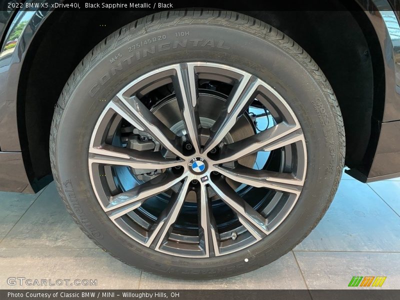 Black Sapphire Metallic / Black 2022 BMW X5 xDrive40i