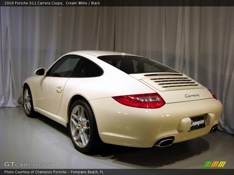 Cream White / Black 2009 Porsche 911 Carrera Coupe