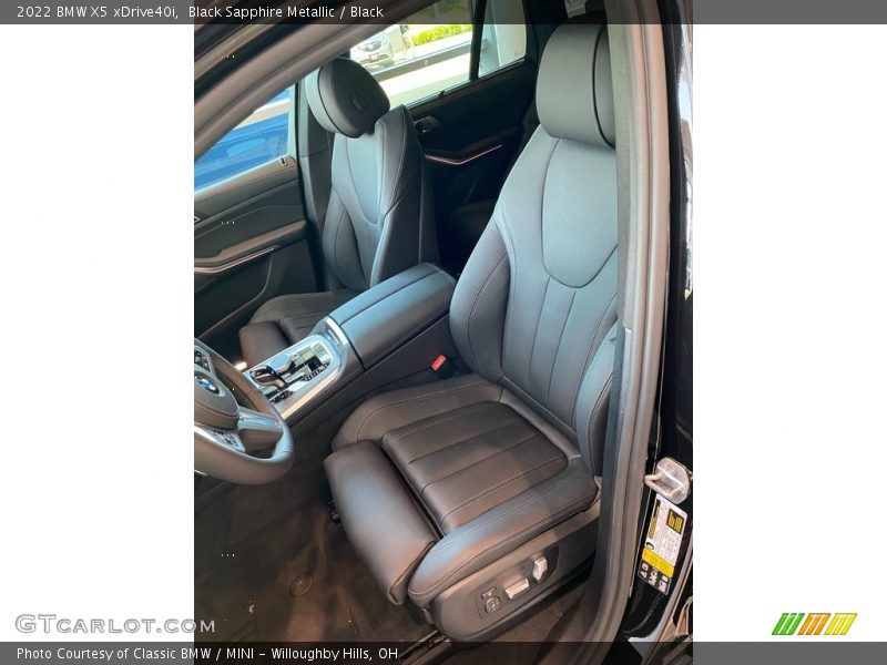 Black Sapphire Metallic / Black 2022 BMW X5 xDrive40i