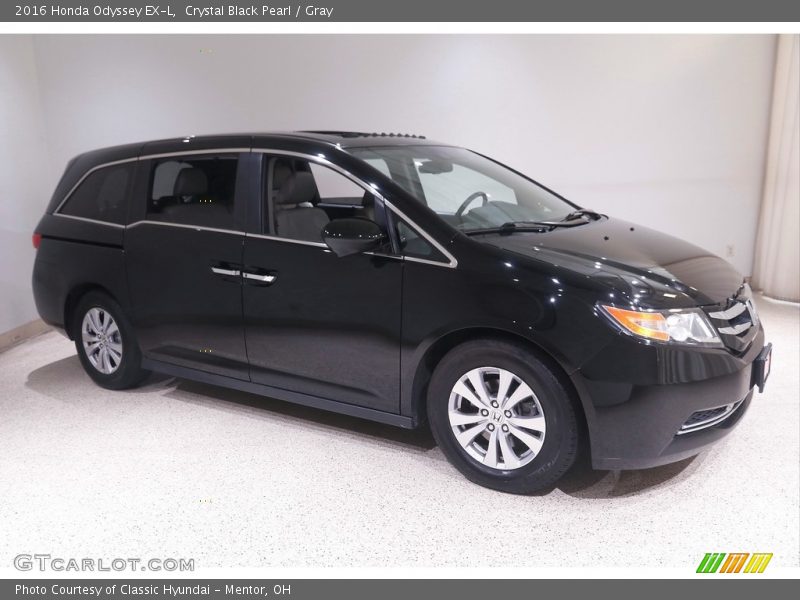 Crystal Black Pearl / Gray 2016 Honda Odyssey EX-L
