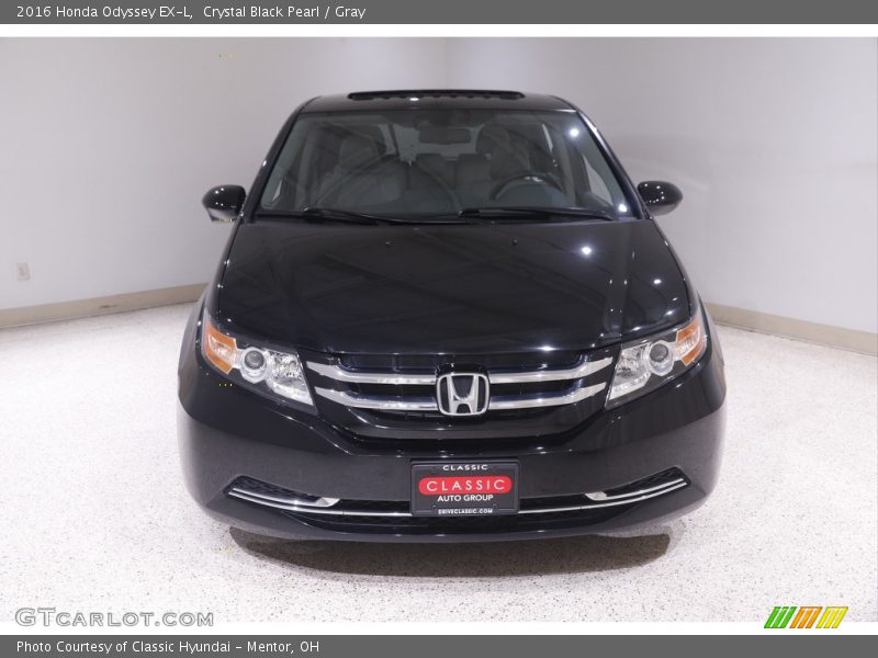 Crystal Black Pearl / Gray 2016 Honda Odyssey EX-L