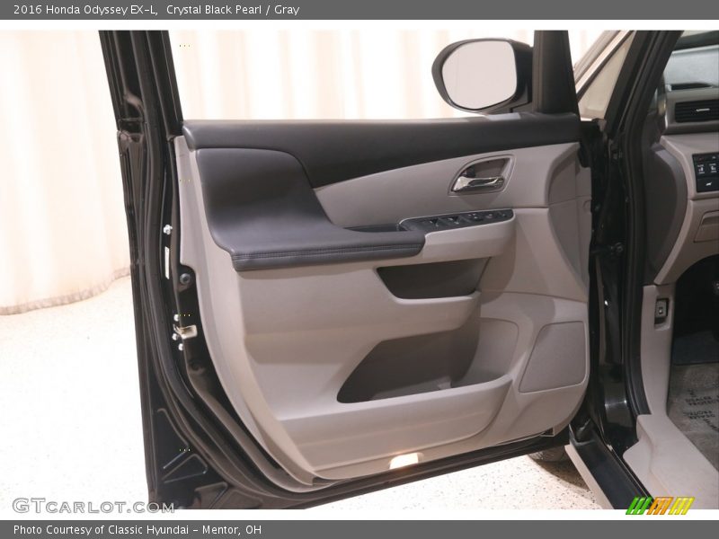 Crystal Black Pearl / Gray 2016 Honda Odyssey EX-L