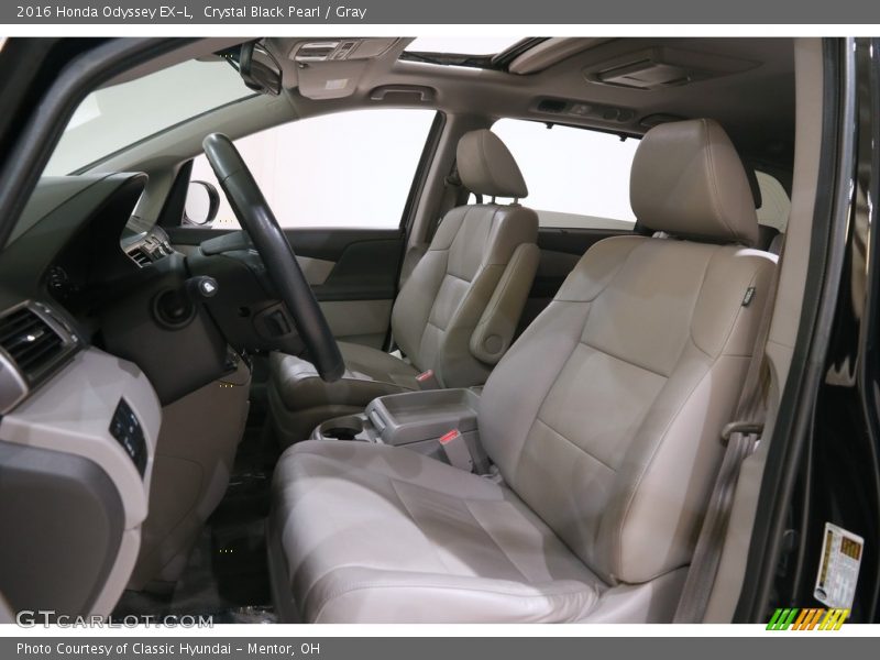 Crystal Black Pearl / Gray 2016 Honda Odyssey EX-L