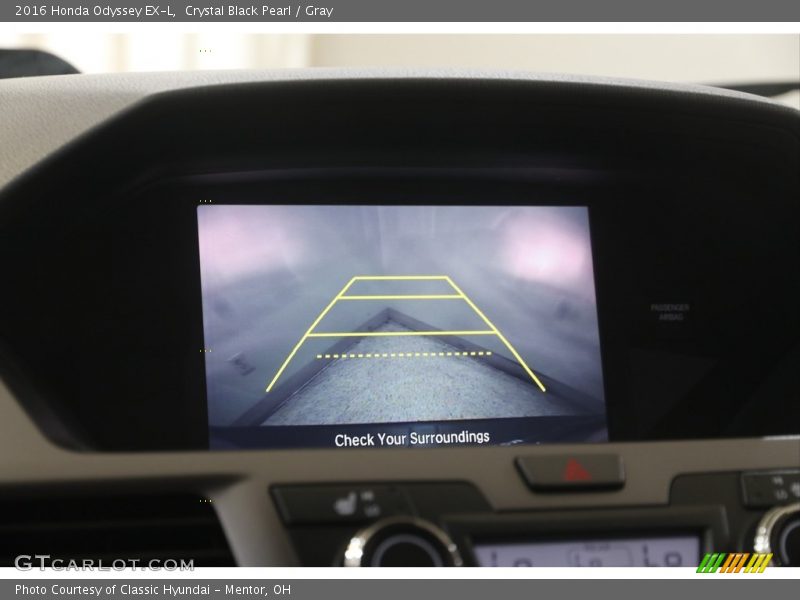 Crystal Black Pearl / Gray 2016 Honda Odyssey EX-L