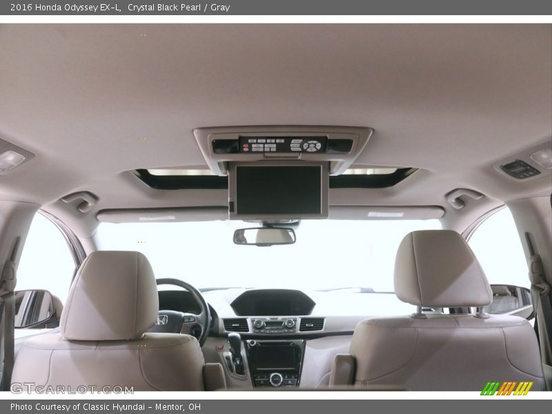 Crystal Black Pearl / Gray 2016 Honda Odyssey EX-L