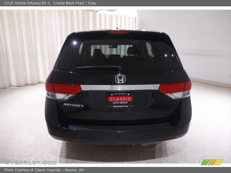 Crystal Black Pearl / Gray 2016 Honda Odyssey EX-L