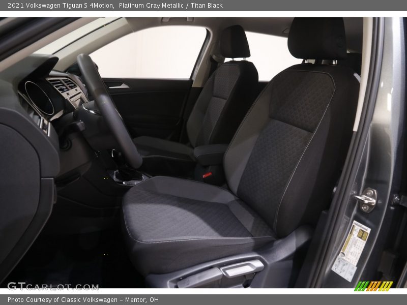 Platinum Gray Metallic / Titan Black 2021 Volkswagen Tiguan S 4Motion
