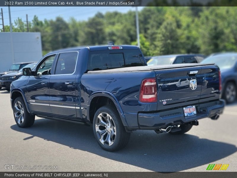 Blue Shade Pearl / Indigo/Sea Salt 2022 Ram 1500 Limited Crew Cab 4x4