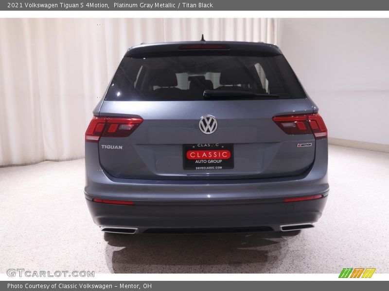 Platinum Gray Metallic / Titan Black 2021 Volkswagen Tiguan S 4Motion