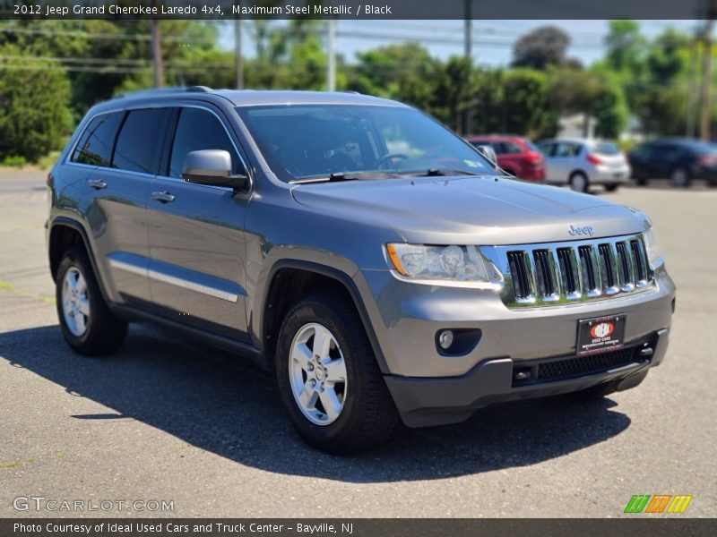 Maximum Steel Metallic / Black 2012 Jeep Grand Cherokee Laredo 4x4