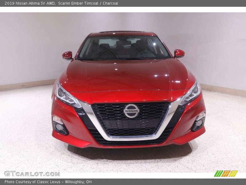 Scarlet Ember Tintcoat / Charcoal 2019 Nissan Altima SV AWD